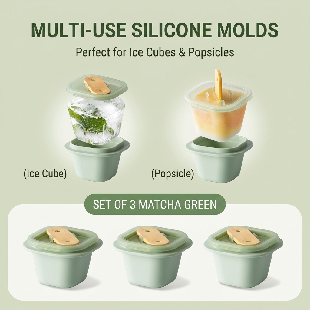Silicone Ice-Cube Tray Mold Wi - Baby Food Homemade recensione e prezzo